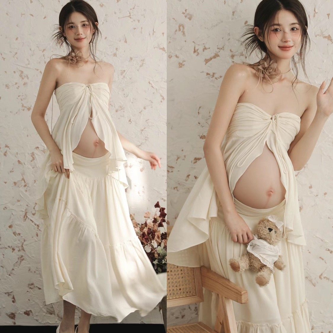 影楼复古浪漫氛围感超仙海边度假抹胸挂脖吊带套装裙大摆飘逸长裙,户外/登山/野营/旅行用品,其他户外服装,淘宝优惠券,粉丝福利购,淘宝优惠卷