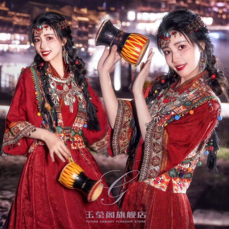 异域风情服饰敦煌飞天西域公主舞姬西双版纳写真拍照衣服旅拍服装