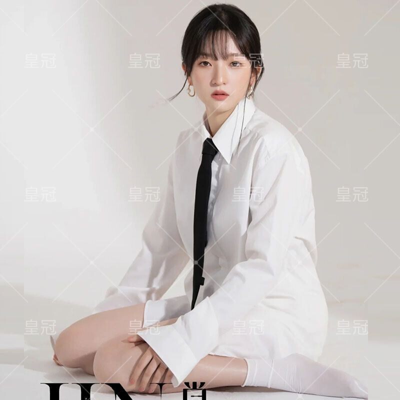 照相馆工作室私房照性感白衬衫摄影主题写真服饰少女肖像艺术照服