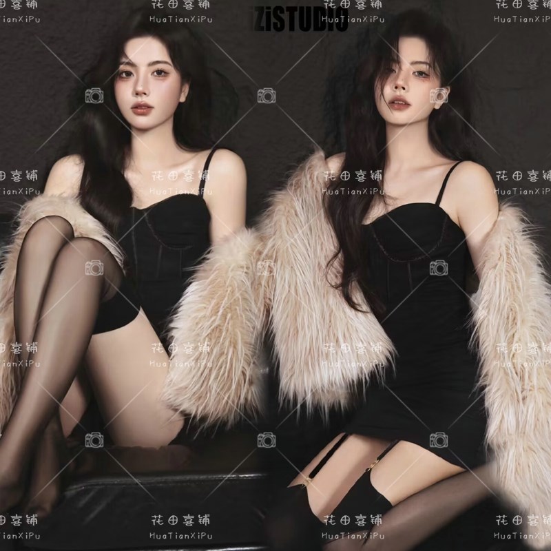 影楼个性写真主题服装时尚皮草私房艺术照私密拍照摄影舞台演出服