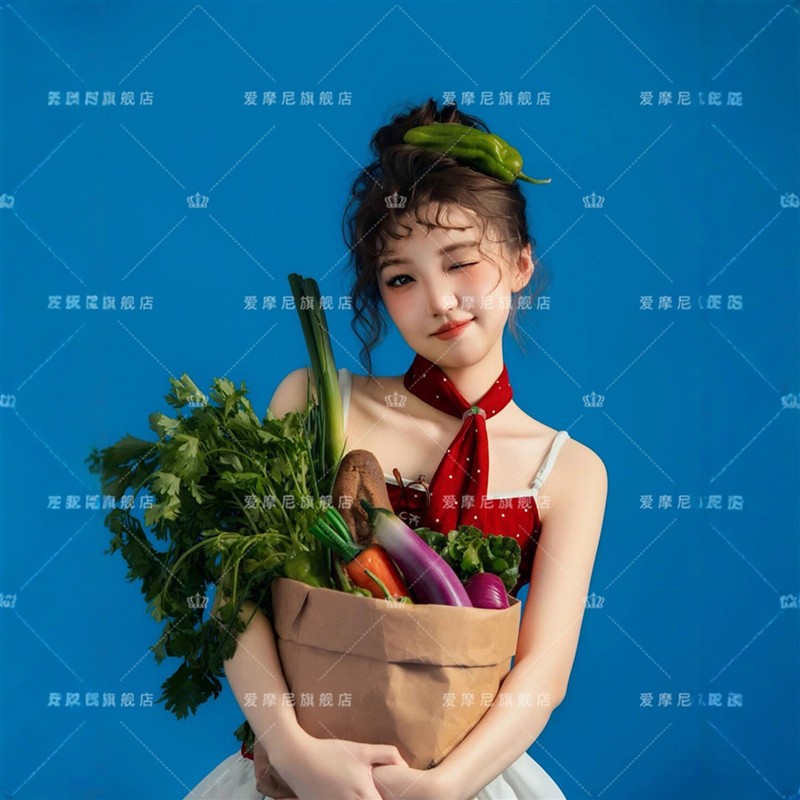 2026影楼写真拍摄服装果蔬创意日杂画报复古港风可爱甜美艺术照