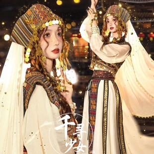 新款大理古国公主民族风西域凤凰古城个人旅拍超仙异域风摄影服装