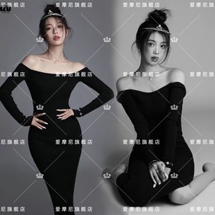 影楼主题新款个人肖像写真服装纯欲风私房照氛围感艺术照摄影服装