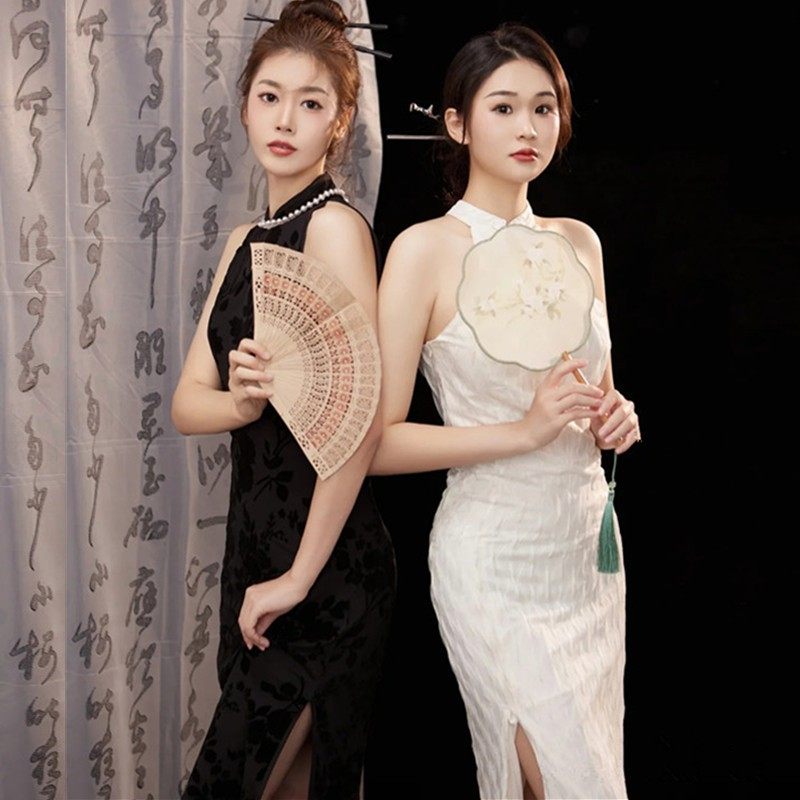 影楼写真主题法式复古设计感闺蜜旗袍性感温柔风个人艺术照连衣裙,孕妇装/孕产妇用品/营养,影楼服装,淘宝优惠券,粉丝福利购,淘宝优惠卷