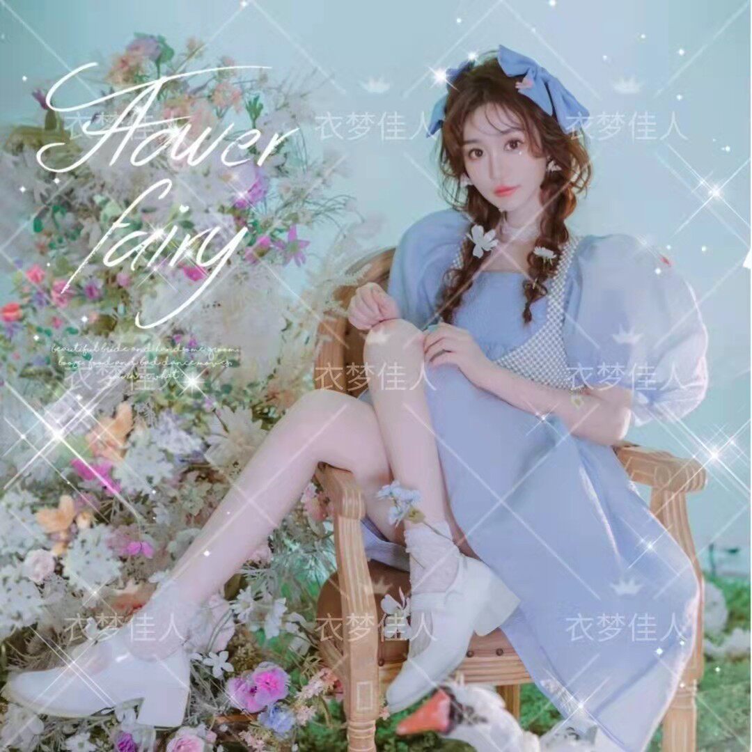 影楼新款时尚写真主题服装个性小清新画报风女孩艺术照摄影连衣裙