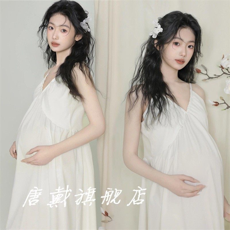 新款影楼孕妇拍照摄影服装仙气氛围感花朵裙妈咪纯欲风在家拍服装,男装,其他民族服装,淘宝优惠券,粉丝福利购,淘宝优惠卷