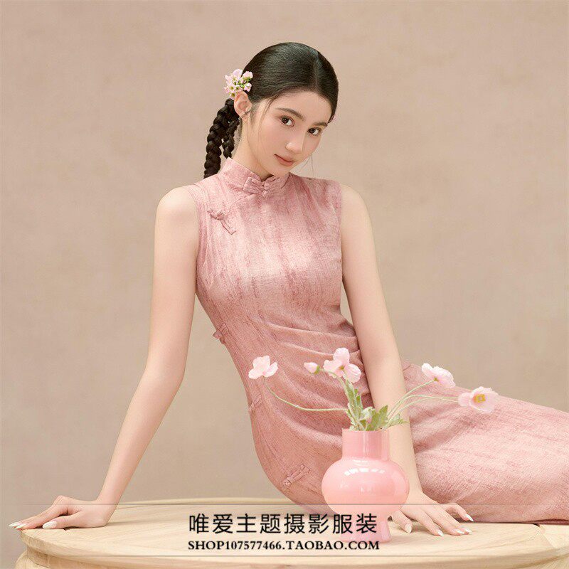 新中式国风气质高级感少女旗袍影楼新款主题肖像艺术照摄影写真服
