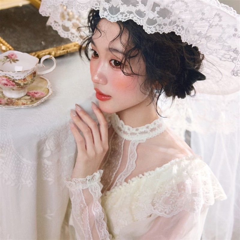 照相馆新款法式洋装复古留洋小姐主题艺术照孕妇个人写真摄影服装