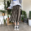 Jinsirong skirt Autumn 2019 new pattern Versatile Paige Show thin temperament Mid length version Pleated skirt