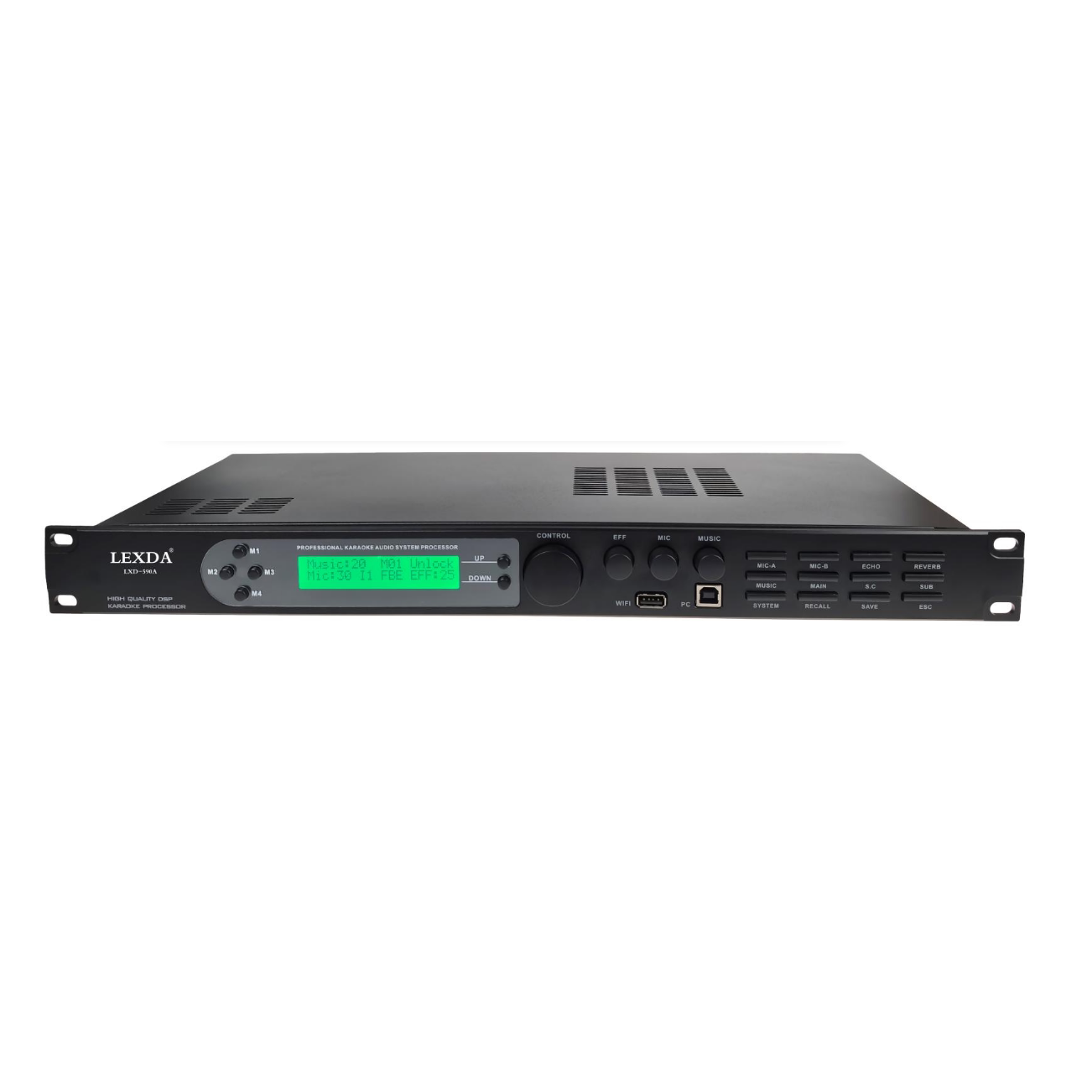 LEXDA 力士达LXD-590A高端专业KTV卡拉OK数字效果器混音器混响器