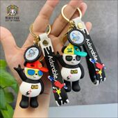 卡通创意熊猫钥匙扣汽车包包钥匙挂件可爱钥匙链成都文创纪念品