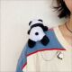 可爱毛绒趴趴熊猫胸针玩偶包挂件别针四川成都文创周边基地纪念品