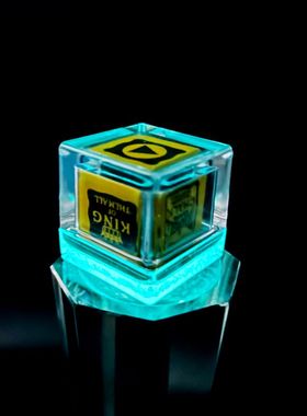 巧克粉收纳盒首饰样品零件盒灰尘收集棉荧光夜光桌球皮头