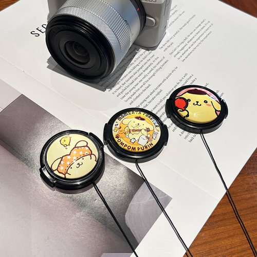 布丁狗相机镜头热靴盖适用佳能R50富士XT50尼康Z30索尼ZVE10K A7C