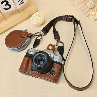 富士XT30二代保护套xs20相机包xm5壳适用x100vi底座xt50皮套斜跨