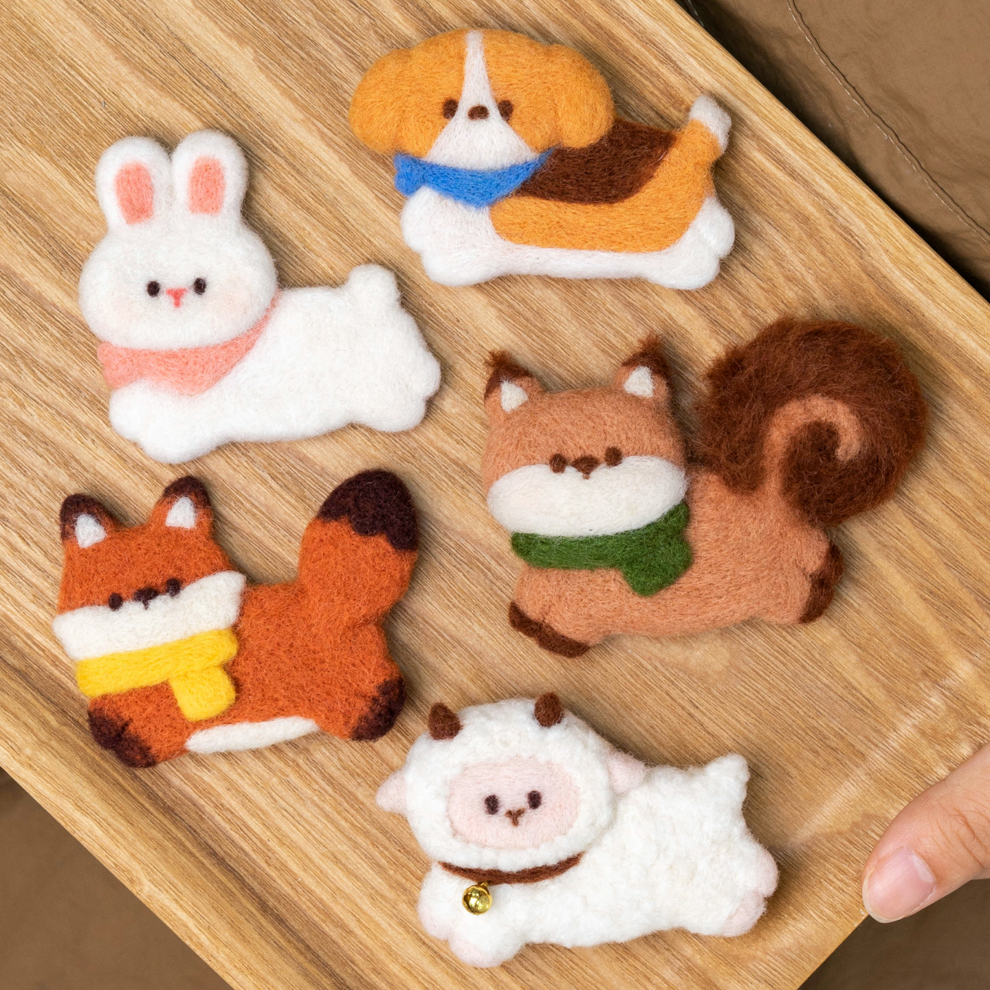 羊毛毡戳戳乐别针DIY材料包