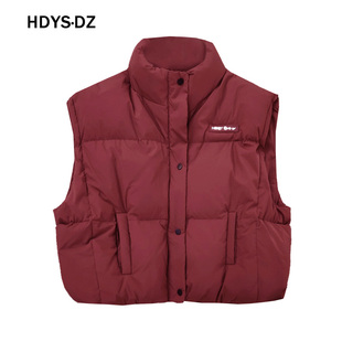 休闲百搭外穿马甲女清仓 宽松立领羽绒服马夹短款 2025秋冬新款 韩版