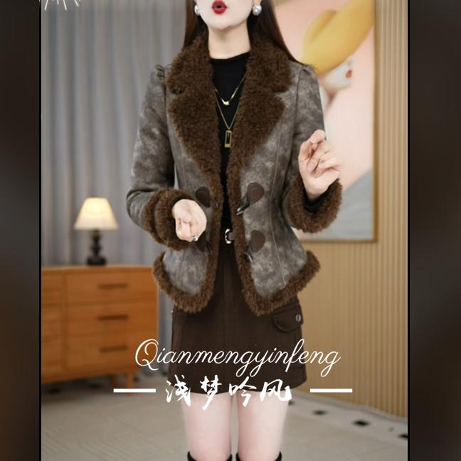 艾丝琪冬季新款显瘦女士短外套