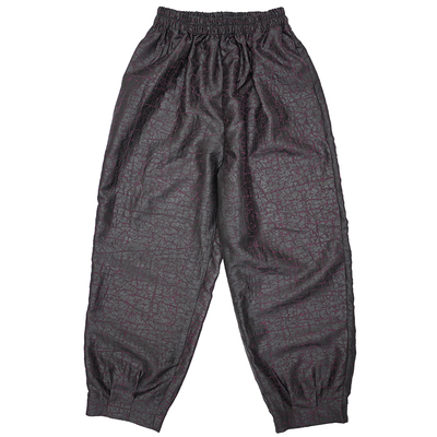 哈伦裤【透彩紫龟】香云纱老料龟纹裤子小脚裤桑蚕丝宽松夏季休闲