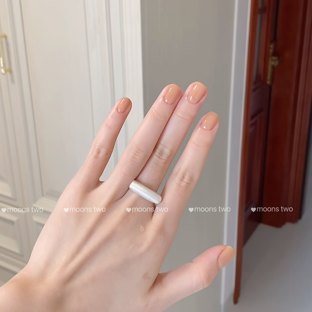 S122冰透杏仁珍珠白色2025年指甲油免烤快干持久水性可撕拉