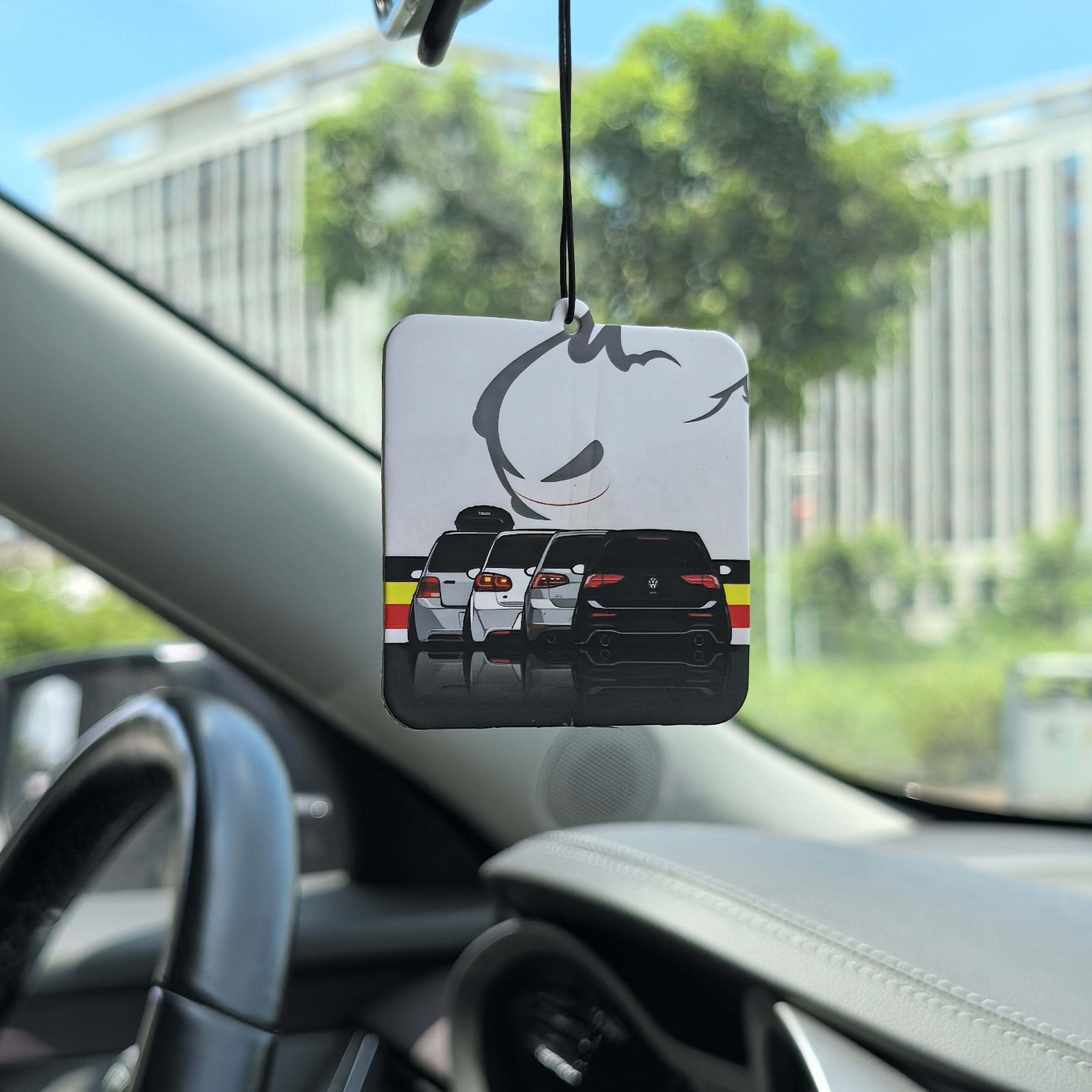 适用于大众高尔夫GTI尚酷CC甲壳虫MK8车载香片挂饰后视镜香水挂件