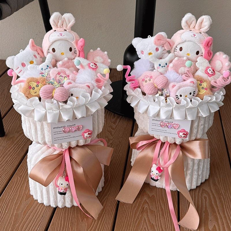 hellokitty玩偶公仔花束生日礼物送女友小孩女生老师教师节礼盒图片