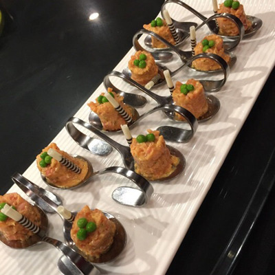 不锈钢创意勺子拼盘摆盘西餐勺