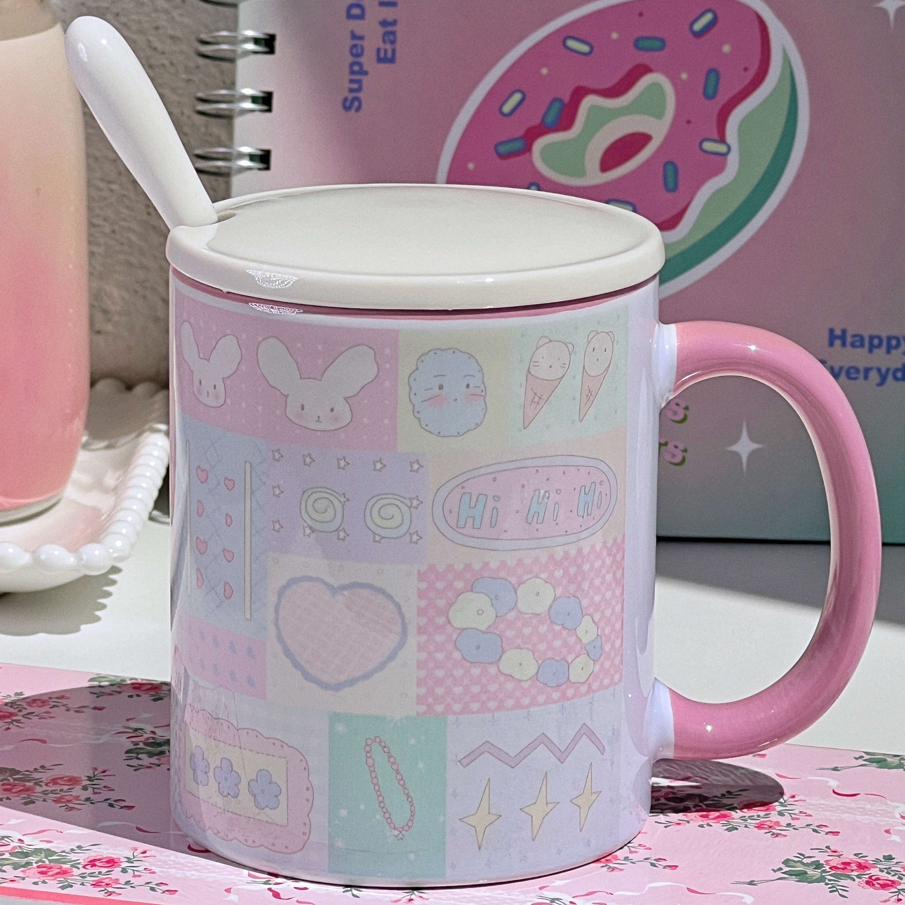 粉色少女心陶瓷马克杯