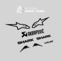 SHARK black as shown set of 1