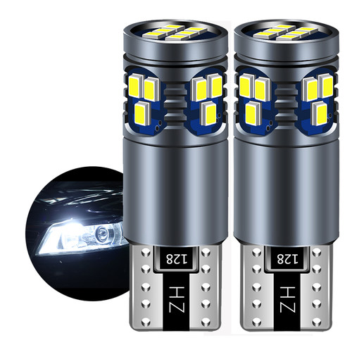 汽车led示宽灯t10小灯泡通用改装超亮聚光示廓灯夜行车灯插泡12V