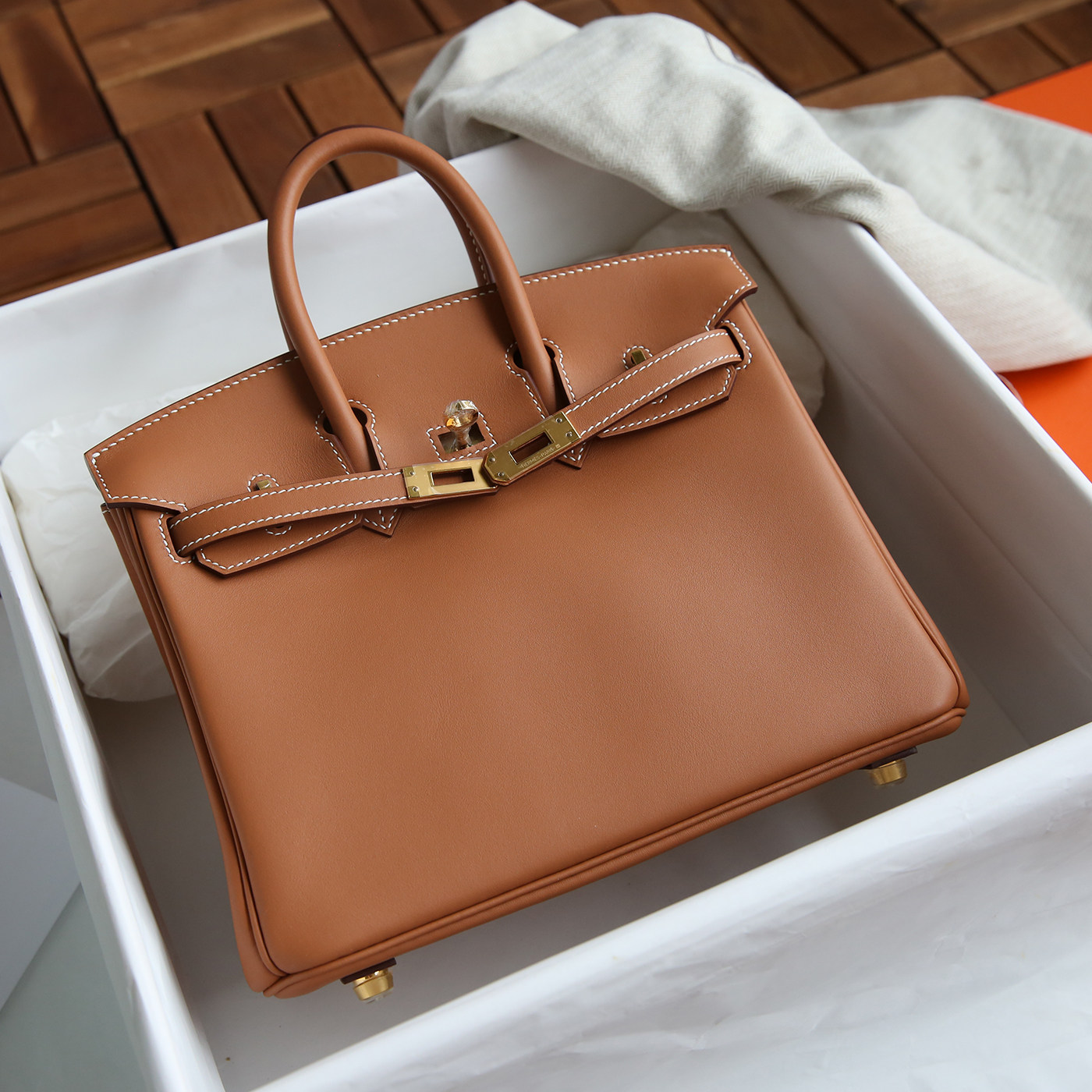 Birkin Jonathan 37 gold 铂金包 金棕色