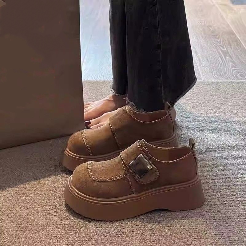 厚底百搭爆款大头松糕增高