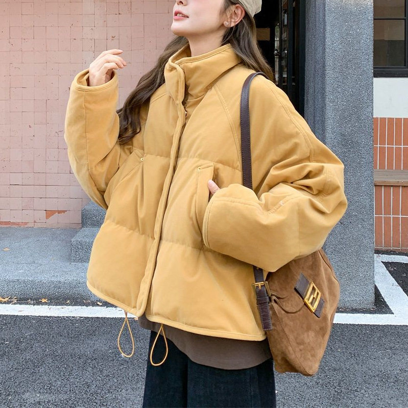 姜黄色立领棉服女冬季2025新款短款小个子流行超好看独特绝美外套,女装/女士精品,棉衣/棉服,淘宝优惠券,粉丝福利购,淘宝优惠卷