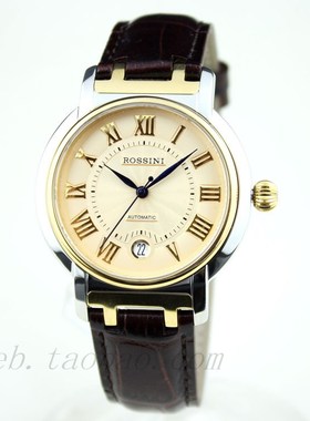 手表男士罗西尼5565男表正品防水 5565T06C 男式商务自动机械表