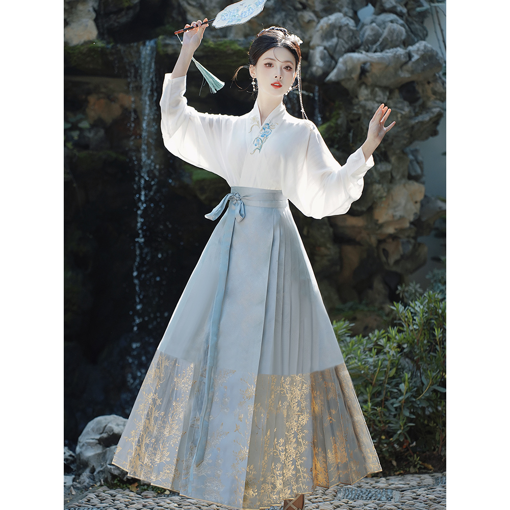 马面裙汉服套装早秋连衣裙女