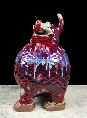 天禄聚财开业送礼中式风神垕钧瓷