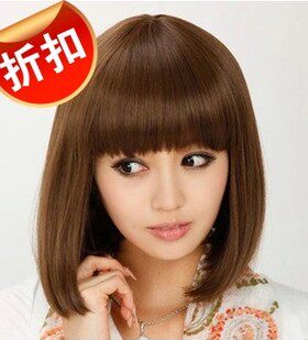 女士时尚风齐刘海BOBO头新品促销