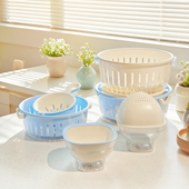 超市高颜值厨房沥水篮家用洗菜盆洗水果篮水筛子洗菜盆沥水篮新款