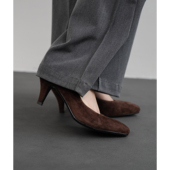 Fermina 体制工作鞋 通勤风浅口高跟鞋 女细跟简约百搭黑色上班单鞋