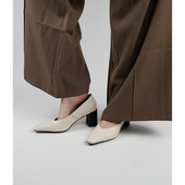 女粗跟高跟鞋 白色上班女鞋 显瘦气质四季 Fermina通勤风浅口单鞋 鞋