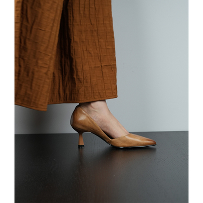 Fermina单鞋复古尖头细跟高跟鞋