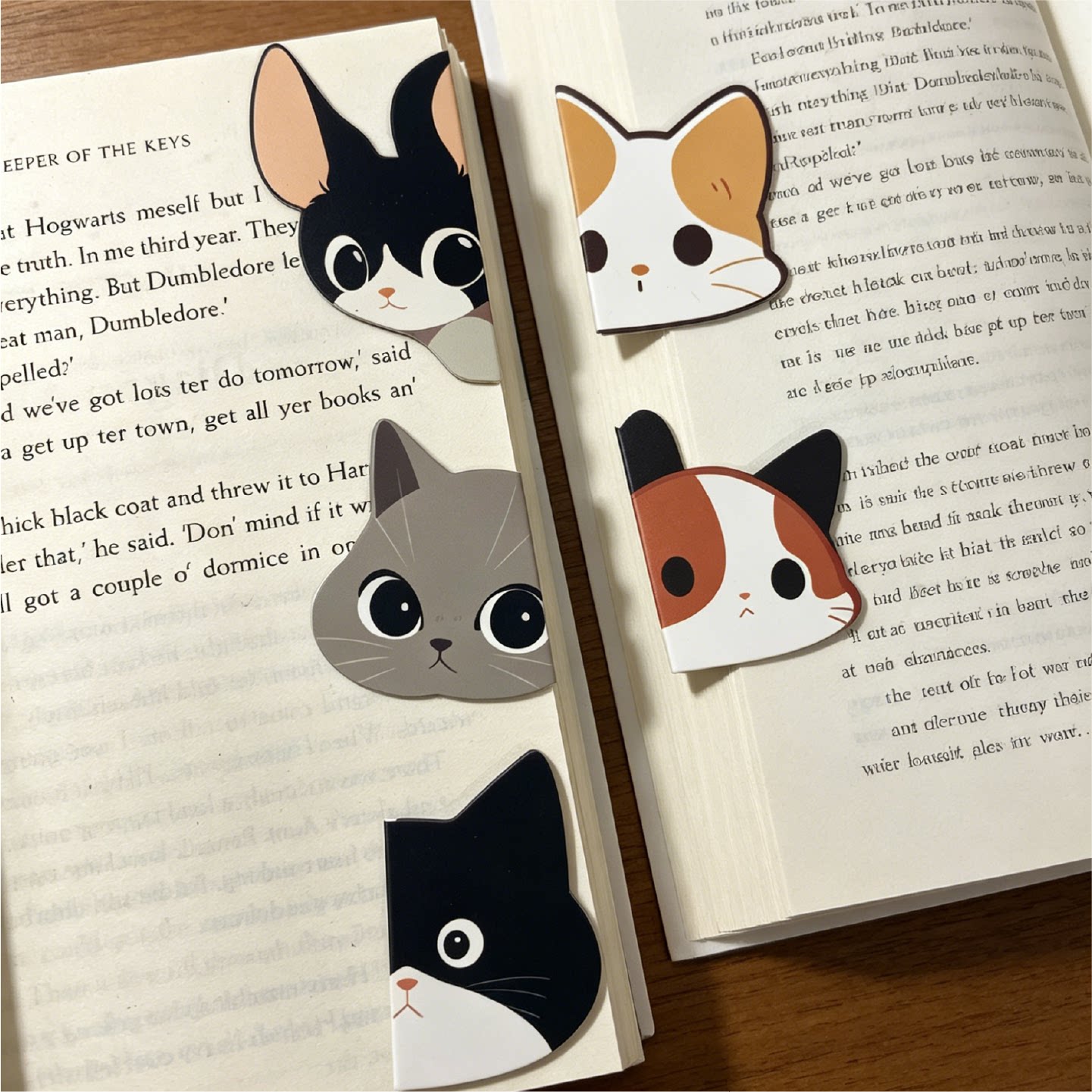 迷恋猫卡通磁吸磁铁猫咪书签可爱磁性文艺书夹创意小学生礼物文创