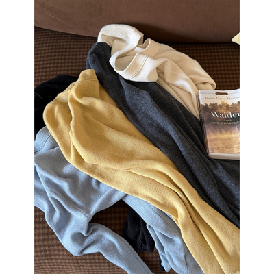 Scout 热卖三年JU好穿！全羊毛U型领显瘦羊毛亲肤针织内搭上衣女