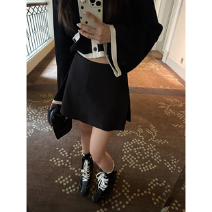 高克重西装 型小黑裙2.0 搭配cp半裙显瘦百搭A字裙女 完美版 Scout