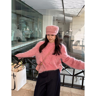 Scout 「高端纯山羊绒」云朵轻柔阿尔巴斯羊绒拉毛氛围感毛衣冬