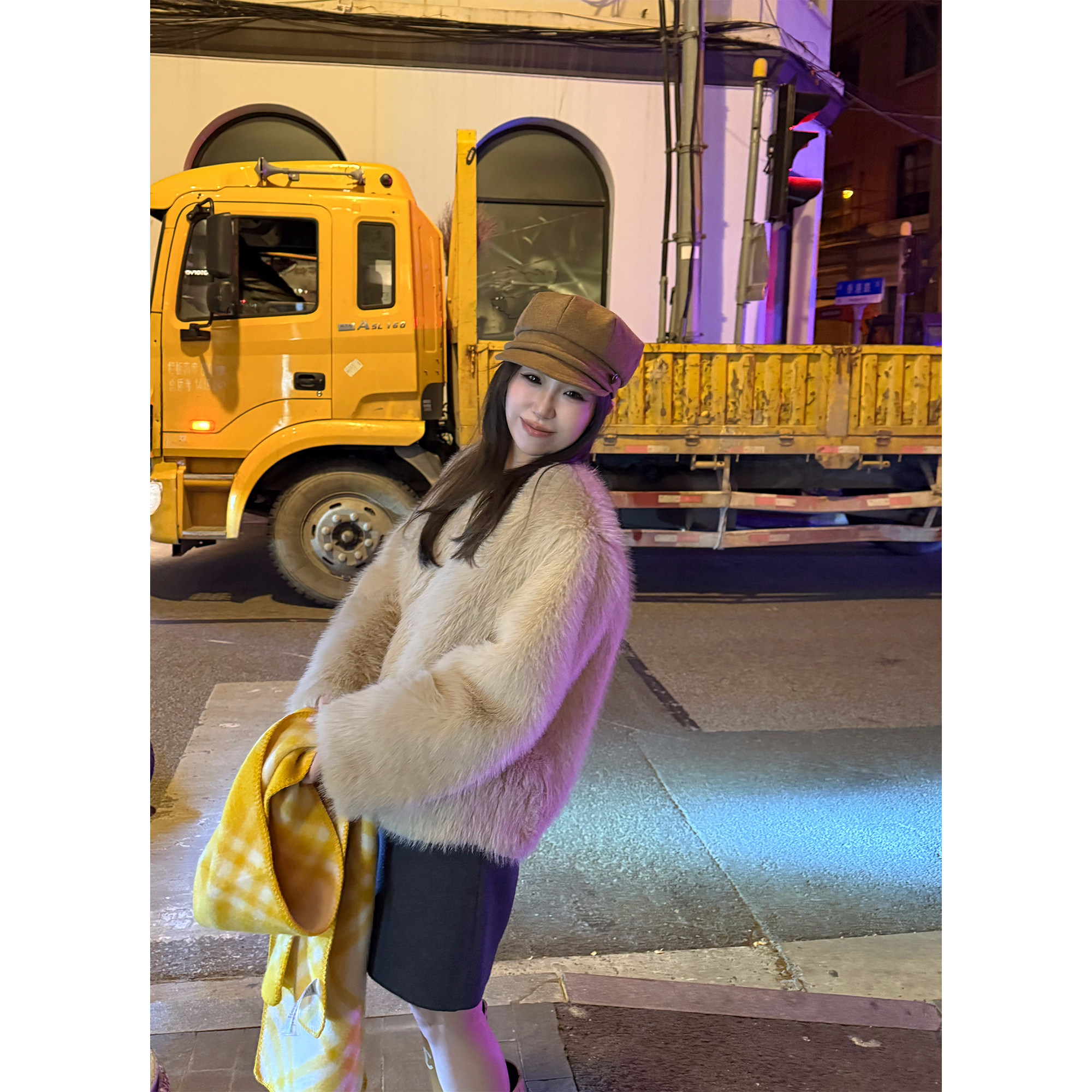 Scout 「中古奶霜」定染毛茸茸小贵气环保狐狸毛皮草女冬毛毛外套,女装/女士精品,皮草,淘宝优惠券,粉丝福利购,淘宝优惠卷