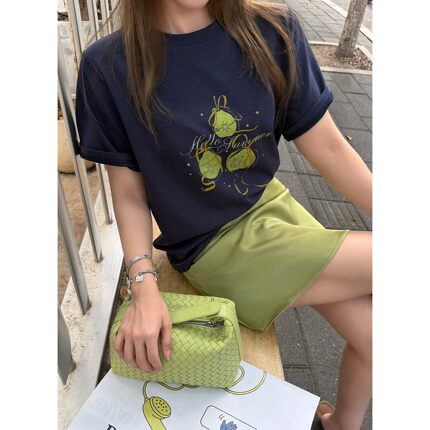 Scout 夏日薄款短袖t恤女品质高密活力元气缤纷水果印花上衣女tee