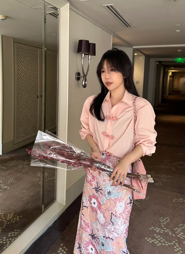 新中式轻透感宽松短款衬衫