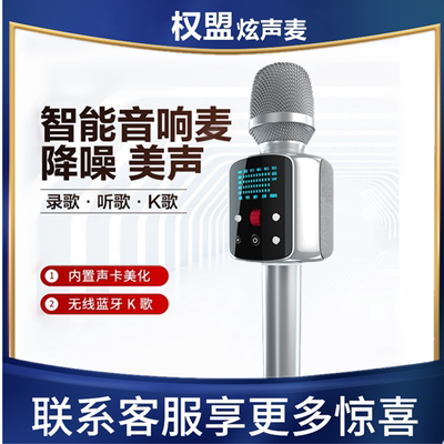 专业直播蓝牙K歌话筒音响一体