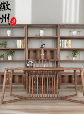 新中式茶桌椅组合老榆木禅意茶道泡茶桌实木茶艺茶台茶室家具包邮